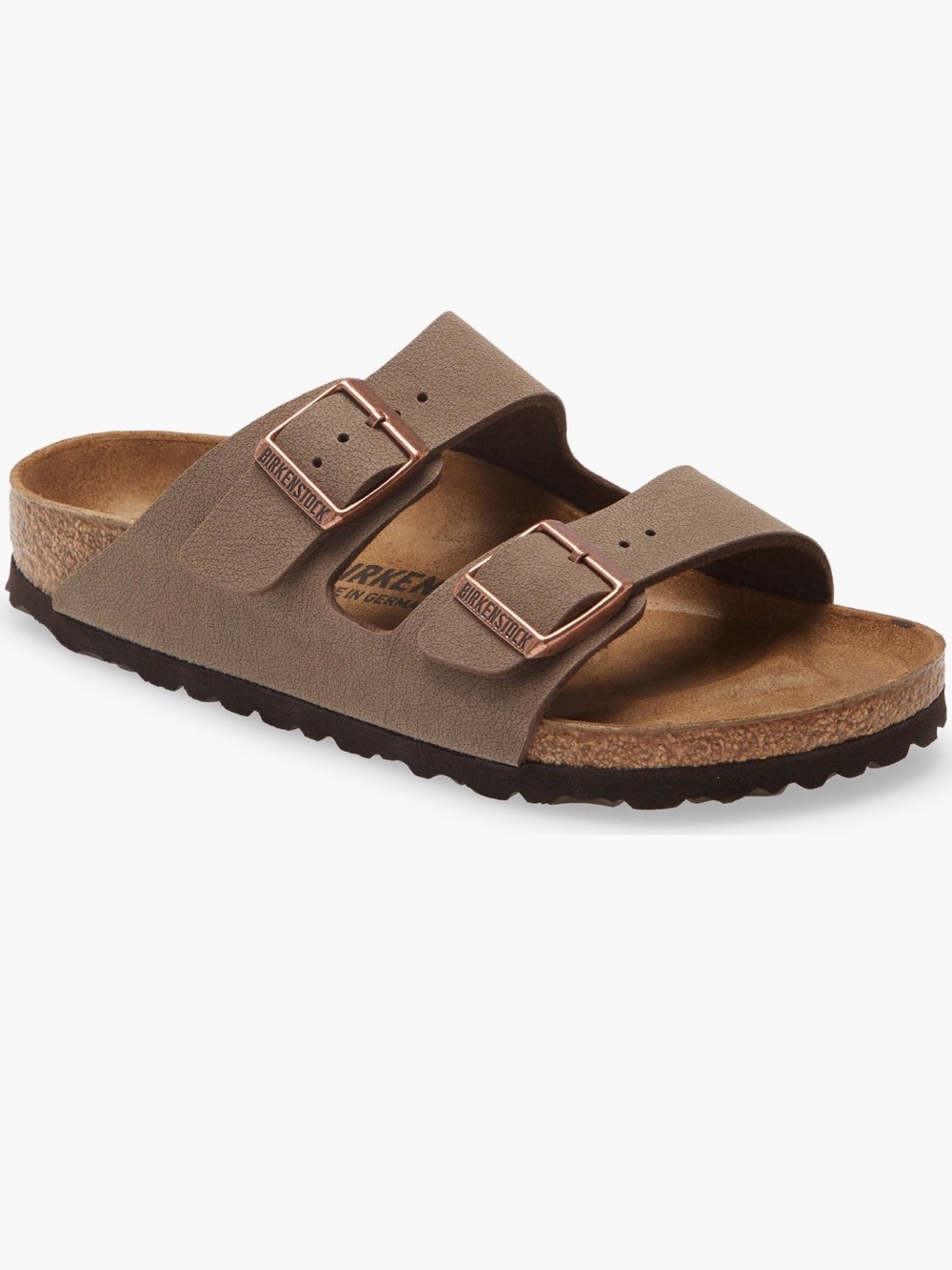 Birkenstock Arizona-Flor Black Two-Strap Sandals, Size 39/8/8.5, NWT